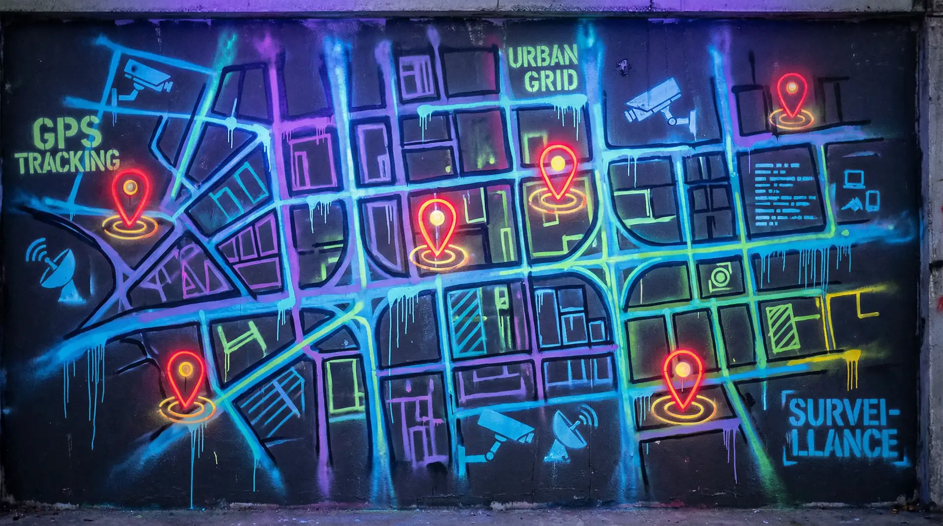 动漫人物做差差差免费看 狗仔追踪地图 - 城市涂鸦风格